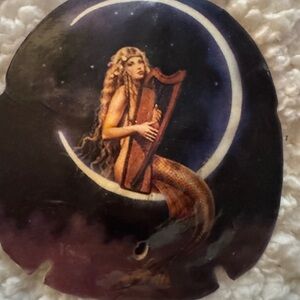 Mermaid on Crescent Moon Figurine